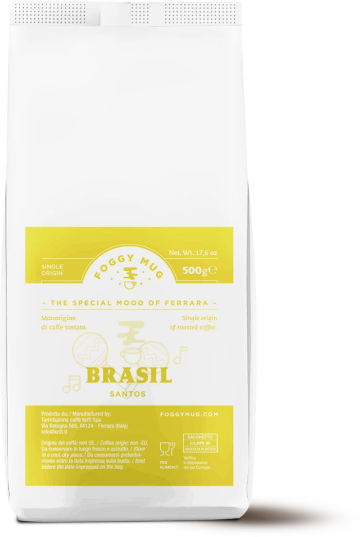 Confezione Brasil Santos, 500 g in grani